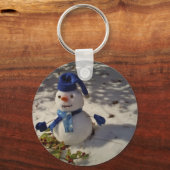 Porte-clés Snowman withBlue Hat and Scarf (Recto)