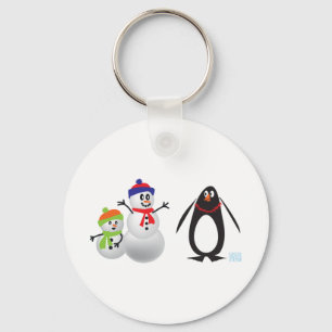 Porte-clés Snowmen et Pingouin