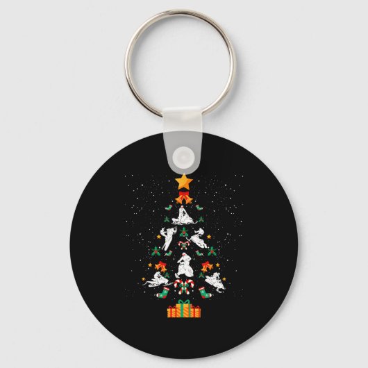 Porte-clés Snowmobile Snowmobiling Christmas Tree Xmas  (Recto)