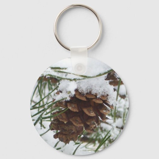 Porte-clés Snowy Pine Cone I (Verso)