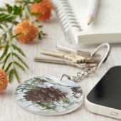 Porte-clés Snowy Pine Cone I (Devant Droit)