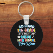 Porte-clés So Long 8e année Bonjour Lycée Graduation Fun (Recto)