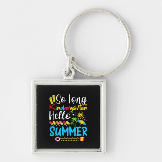 Porte-clés So Long Kindergarten Hello Summer (Devant)