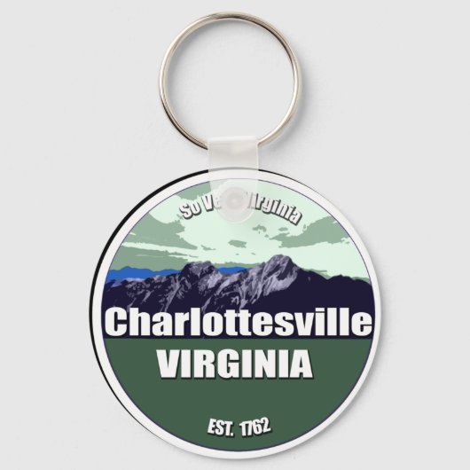 Porte-clés So Very Virginia Charlottesville (Recto)