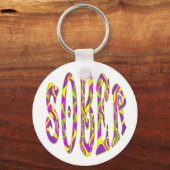 Porte-clés SOBER Retro 60's Art Psychedelic (Recto)