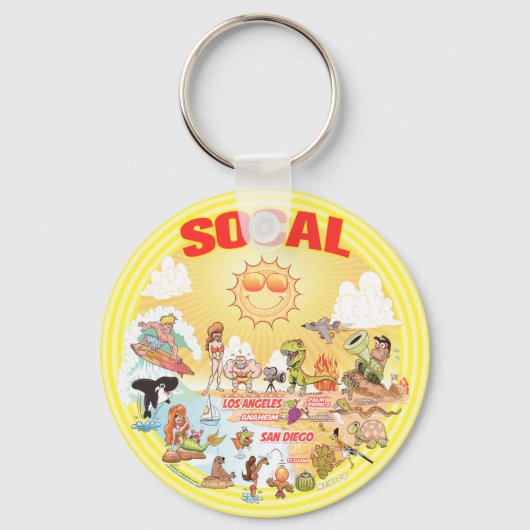 Porte-clés SoCal Beach Paradise (Verso)