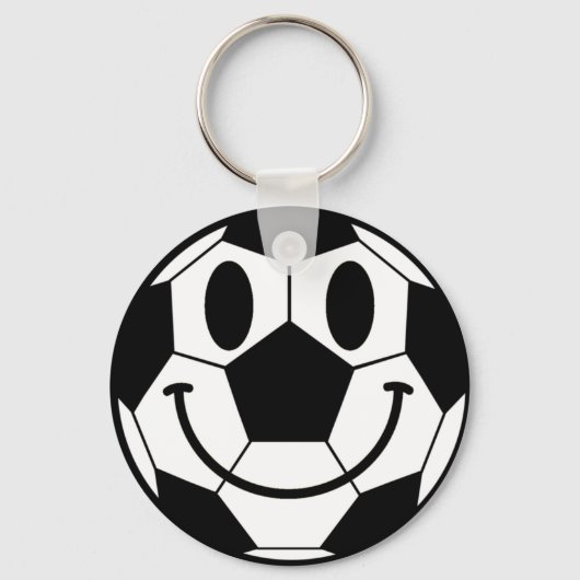 Porte-clés Soccer Ball Smile Face (Recto)
