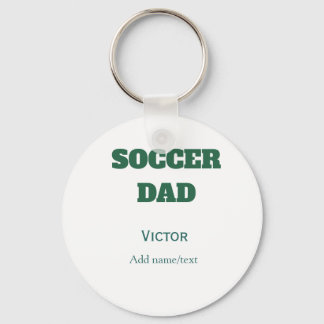 PORTE-CLÉS SOCCER DAD FOOTBALL FATHERS DAY GIFTS GREEN SIMPLE