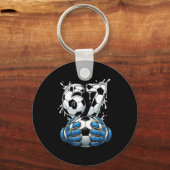 Porte-clés Soccer Drip Number 67 Boys Soccer Goalkeeper 67  (Recto)