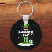 Porte-clés Soccer Elf Matching Group Family Holiday Christmas (Recto)
