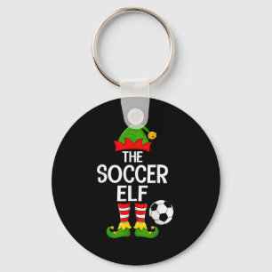 Porte-clés Soccer Elf Xmas Correspondant Famille Elf Squad Ch