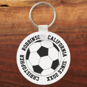 Porte-clés Soccer personnalisé (Recto)