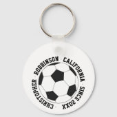 Porte-clés Soccer personnalisé (Verso)