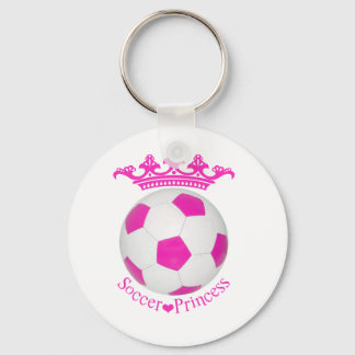 Porte-clés Soccer Princess, Pink Soccer ball