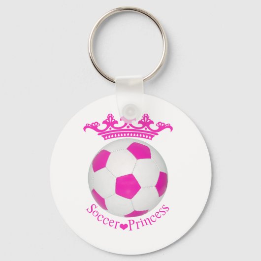 Porte-clés Soccer Princess, Pink Soccer ball (Recto)