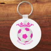 Porte-clés Soccer Princess, Pink Soccer ball (Recto)