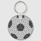 Porte-clés soccer sacred geometry (Recto)