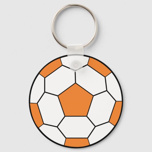 Porte-clés soccerball orange (Recto)