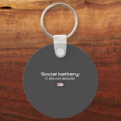 Porte-clés Social Battery_ 1% (do Not Disturb)  (Recto)