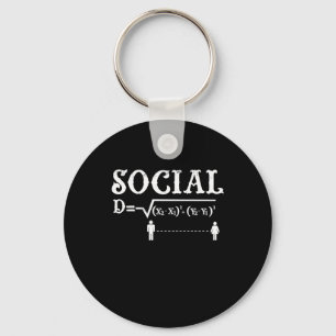 Porte-clés Social Distancing Math Enseignant Quarantiné Math