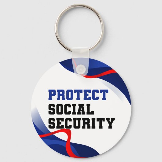 Porte-clés Social Security Political Anti Trump Accessory (Recto)