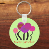 Porte-clés Social Worker Artsy Artsy Design Cadeaux (Recto)