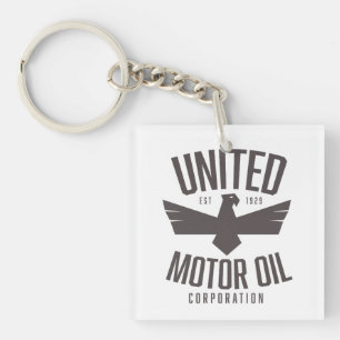 Porte-clés Société de pétrole moteur unie,