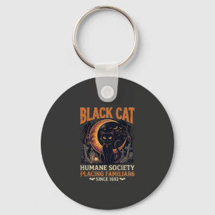 Porte-clés Société humanitaire du chat noir Halloween Croissa