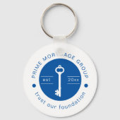 Porte-clés Société hypothécaire personnalisée moderne Ajouter (Recto)