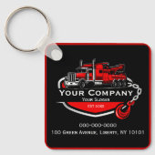 Porte-clés Société professionnelle de remorquage, service de  (Recto)