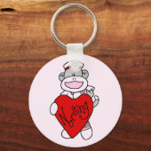 Porte-clés Sock Monkey I Love Nursing T-shirts et cadeaux (Recto)