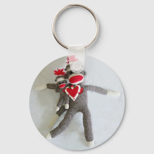 Porte-clés Sock Monkey Love #1 (Recto)