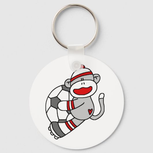 Porte-clés Sock Monkey Soccer (Recto)