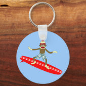 Porte-clés Sock Monkey Surfer (Recto)