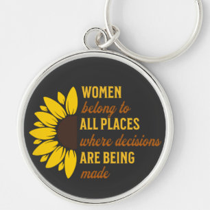 Porte-clés Soeur Cadeau d'anniversaire Feminist Sunflower Kee