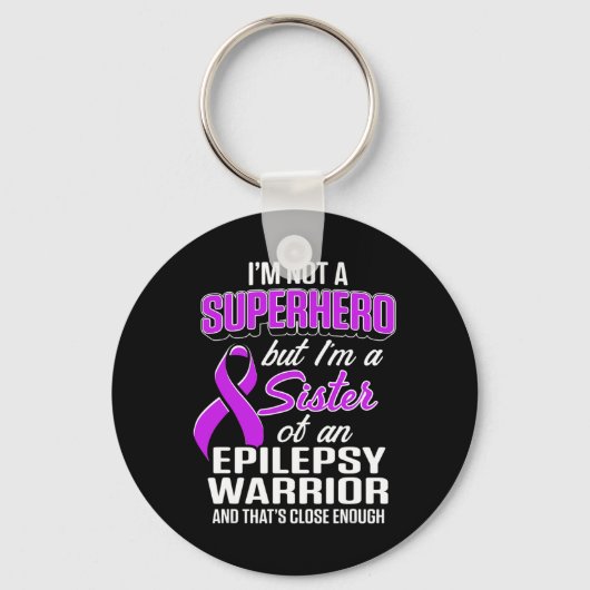 Porte-clés Soeur de sensibilisation à l'épilepsie Héros Guerr (Recto)