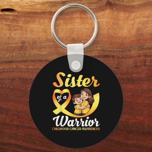 Porte-clés Soeur D'Un Guerrier Bro De Sensibilisation Au Canc (Recto)