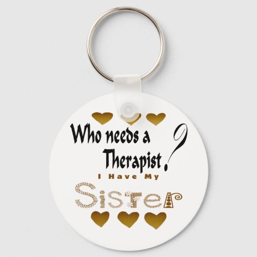 Porte-clés Soeur thérapeutique (Recto)