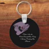 Porte-clés Soeurs ailes coeur keychain (Recto)
