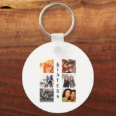 Porte-clés Soeurs modernes personnalisées 6 Collage photo (Recto)