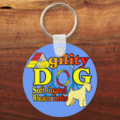 Porte-clés Soft_Coated_Wheaten_Terrier_Agilité (Recto)