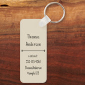 Porte-clés Soft Cream with Raisin Color Pattern (Verso)