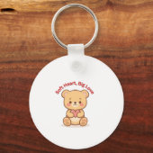 Porte-clés Soft Heart Big Love Cute Teddy Bear (Verso)