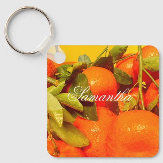 Porte-clés Soft Orange Fruit Aesthétique (Recto)
