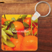 Porte-clés Soft Orange Fruit Aesthétique (Verso)