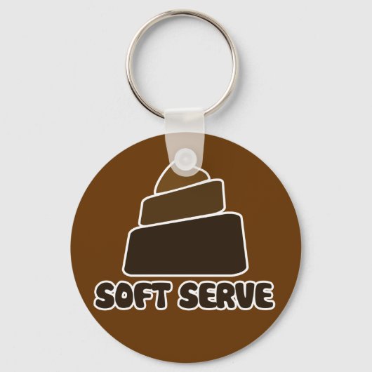 Porte-clés Soft Serve POOP Joke (Recto)