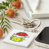 Porte-clés Softball de Noël  (Devant Droit)