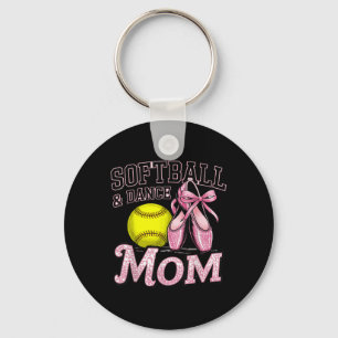Porte-clés Softball Et Danse Maman Softball Danser Les Amateu