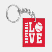 Porte-clés Softball Love, Softball (Devant gauche)