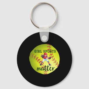 Porte-clés Softball; Sticker de sport pour filles